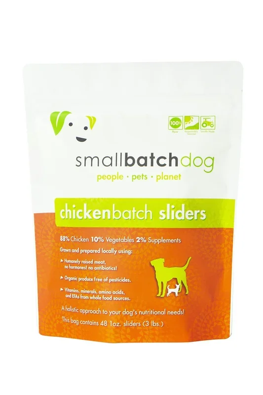 Small Batch Chicken Sliders Frozen Raw Dog Food