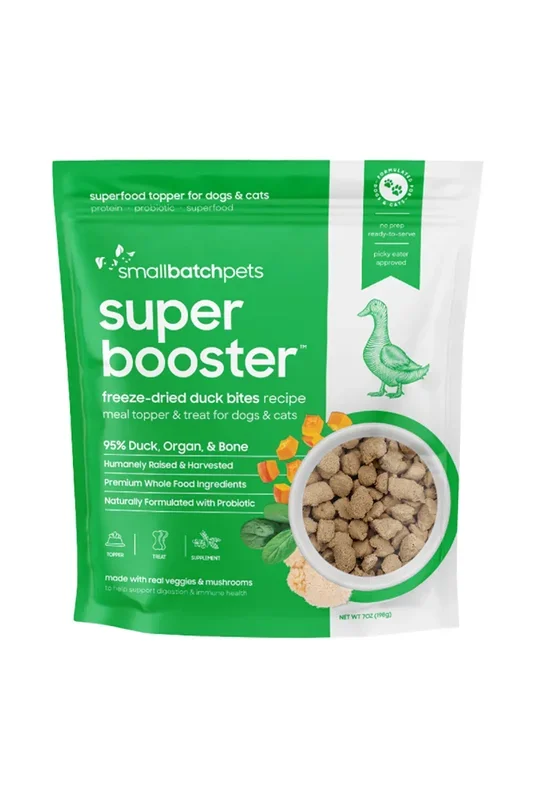 Small Batch Duck Small Bites Freeze Dried Super Booster Topper for Pets