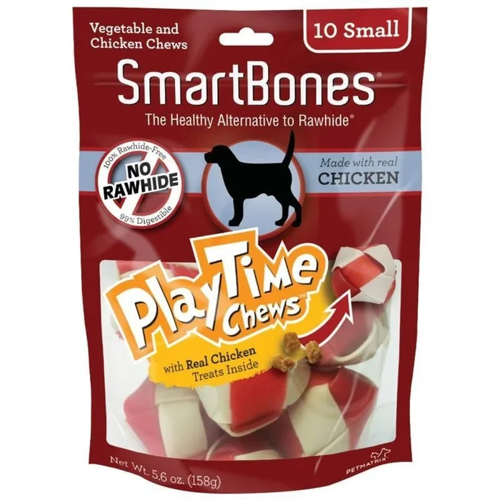 Smartbones Playtime Chews W/Real Chicken Inside (Chicken/ Veg Small)
