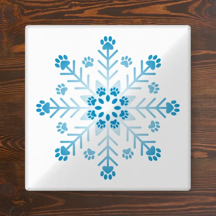 Snowflake Paw Pillow