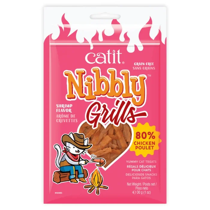 Soft & Chewy Cat Treat – Nibbly Grills – Shrimp Flavor – 30 g