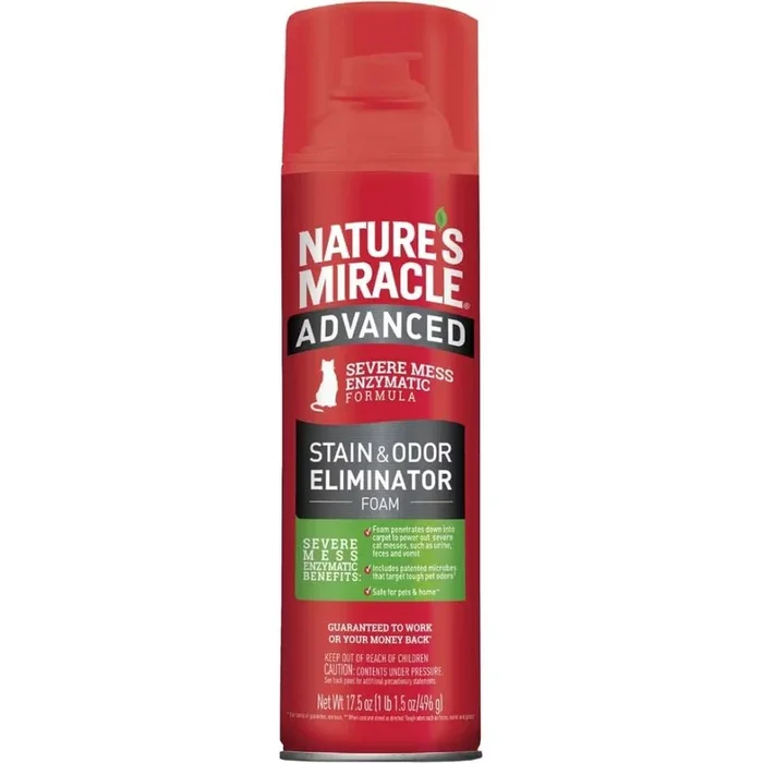 Spectrum Brands Nature’s Miracle Adv Stain & Odor Remover Foam Cat