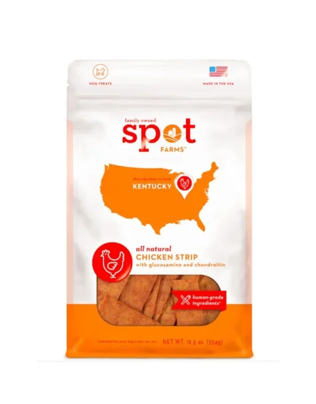 SPOT FARMS Grain-Free Chicken Strips Dog Treats 12.5 oz