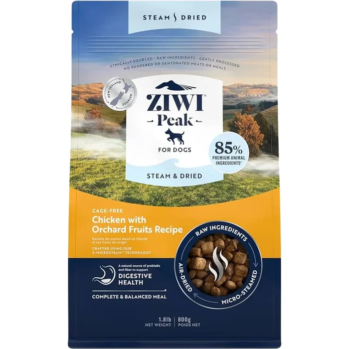 Steam & Dried Dog Food – Chicken with Orchard Fruits Recipe