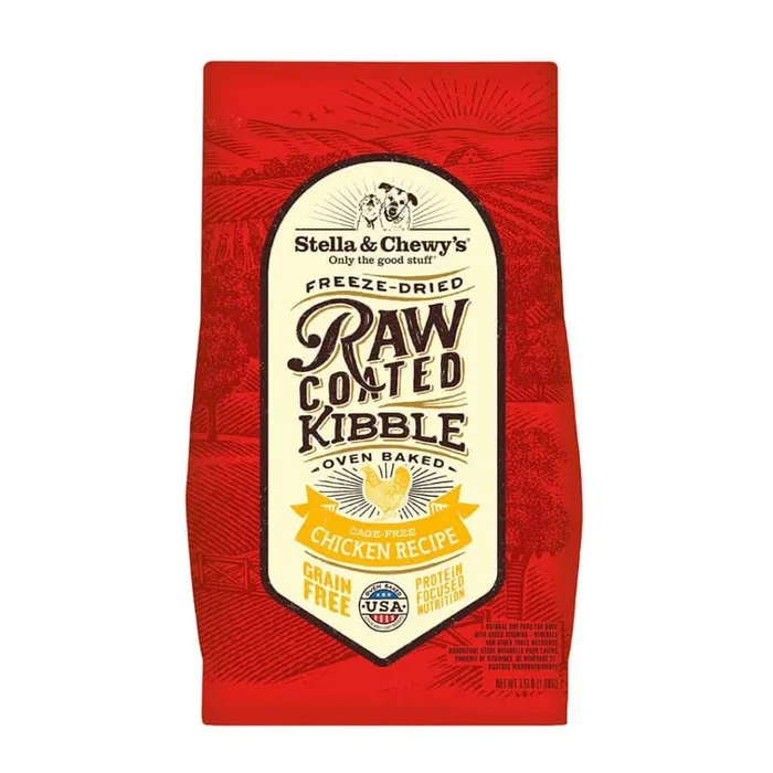 Stella & Chewy’s Cage-Free Chicken Raw Coated Kibble Dry Dog Food 22lb