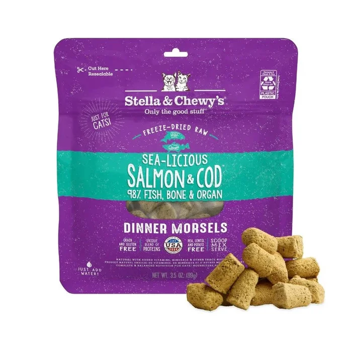 STELLA & CHEWY’S Freeze-dried Cat Food Sea-Licious Salmon & Cod