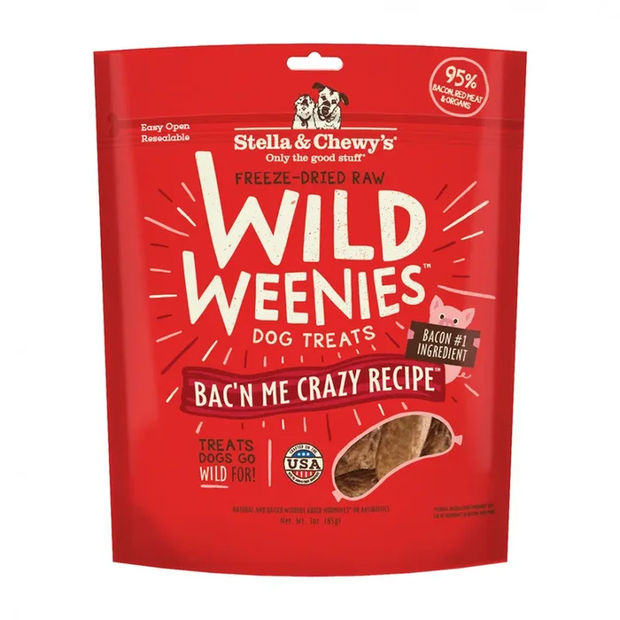 Stella & Chewy’s Freeze-Dried Raw Bac’n Me Crazy Recipe Wild Weenies Dog Treats