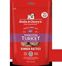 Stella & Chewy’s Freeze Dried Tantalizing Turkey Patties