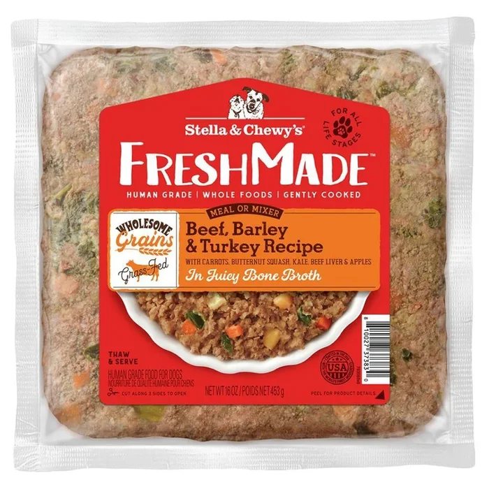 Stella & Chewy’s Freshmade Beef & Turkey Gently Cooked Dog Food 16oz
