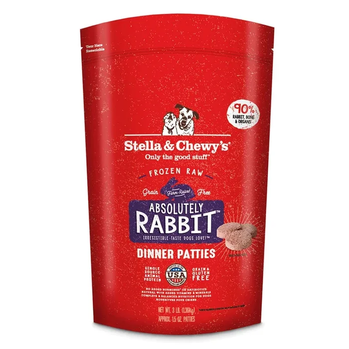 Stella & Chewy’s Frozen Raw Absolutely Rabbit for Dogs