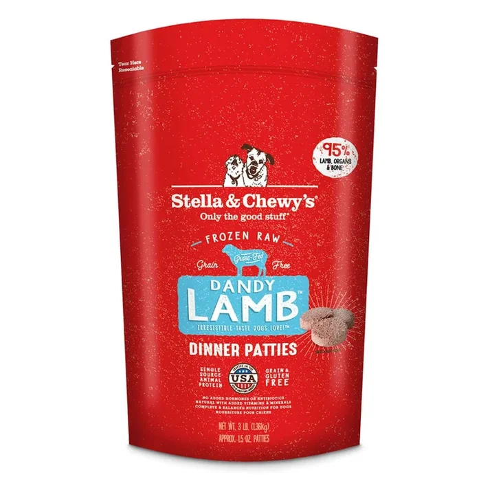 Stella & Chewy’s Frozen Raw Dandy Lamb for Dogs