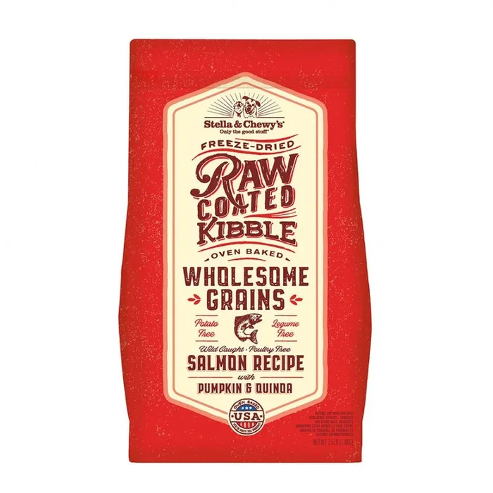 Stella & Chewy’s Raw Coated Wholesome Grains Kibble Wild Caught Salmon