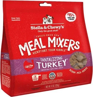 Stella & Chewy’s Tantalizing Turkey Meal Mixers Grain-Free Freeze-Dried Dog Food, 8-oz