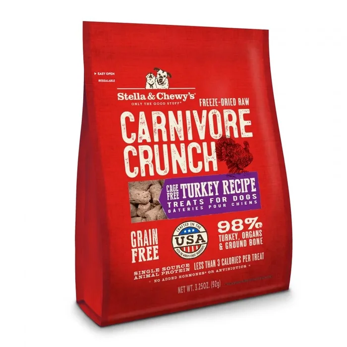 Stella & Chewy’s Turkey Recipe Carnivore Crunch Dog Treats