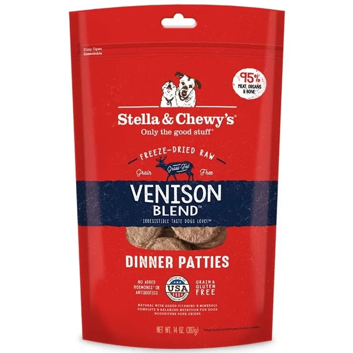 Stella & Chewy’s Venison Blend Dinner Patties Freeze Dried Dog Food