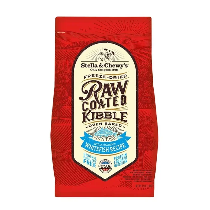 Stella & Chewy’s Wild-Caught Whitefish Raw Coated Kibble Dry Dog Food 22lb