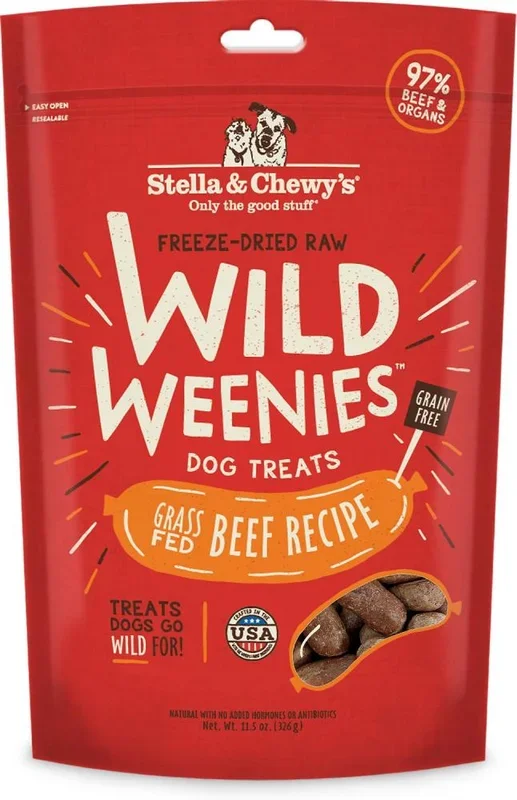 Stella & Chewy’s Wild Weenies Raw Beef Freeze Dried Raw Dog Treats