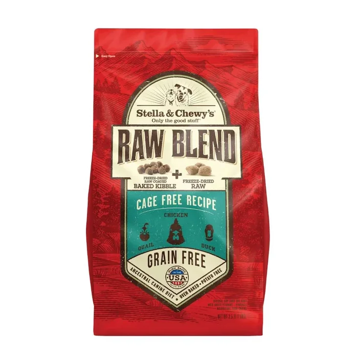 STELLA & CHEWYS Raw Blend Baked Kibble Dry Dog Food RecipeCage Free