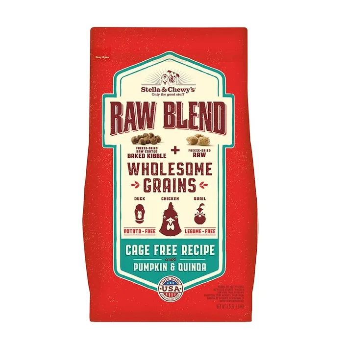 STELLA & CHEWYS Raw Blend Baked Kibble with Wholesome Grains Cage-Free Recipe
