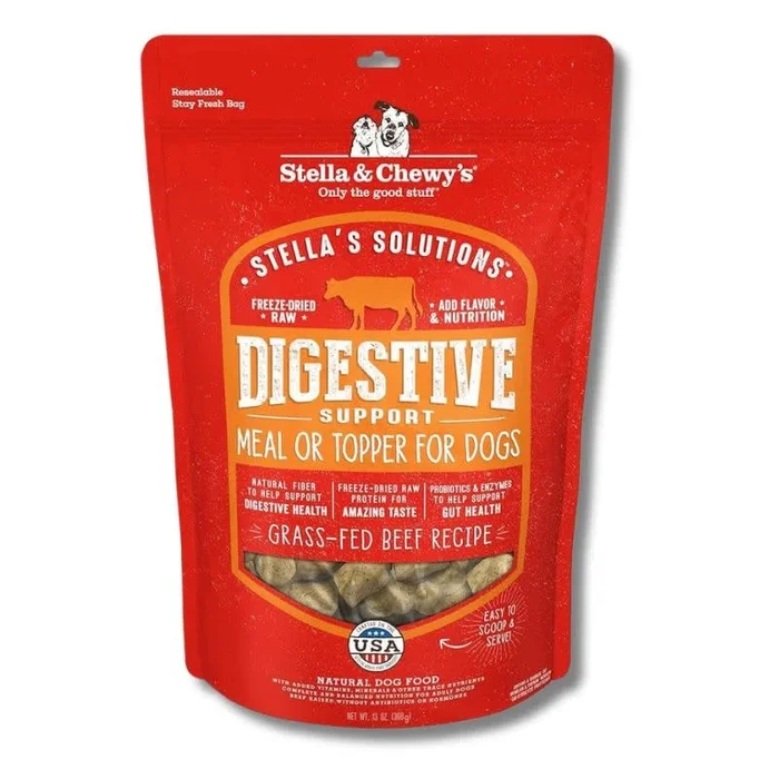 STELLA’S SOLUTIONS Digestive Boost Grass-Fed Beef Dinner Morsels for Dogs 13oz