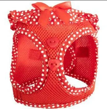 Step-in Red White Dog Harness – Red Polka Dot Doggie Design
