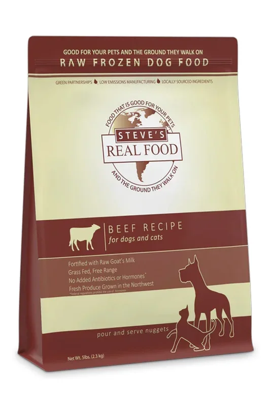 Steve’s Real Food BARF Beef Nuggets Frozen Raw Dog Food