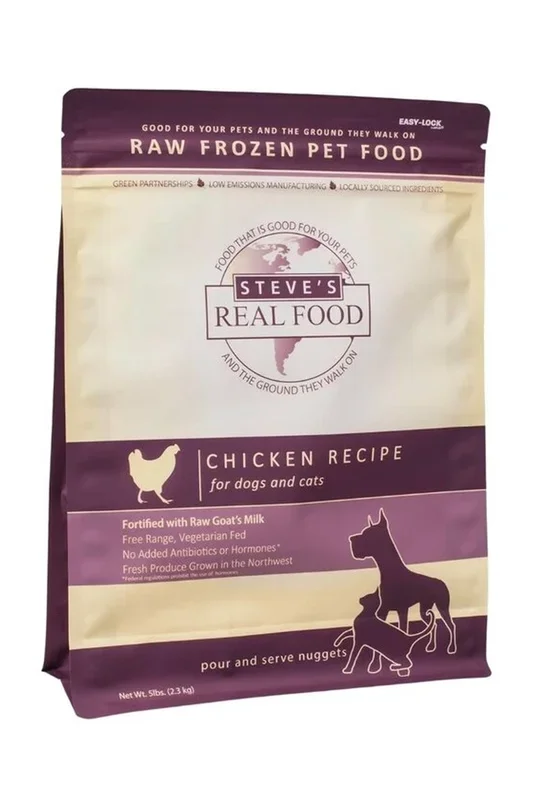 Steve’s Real Food BARF Chicken Nuggets Frozen Raw Dog Food