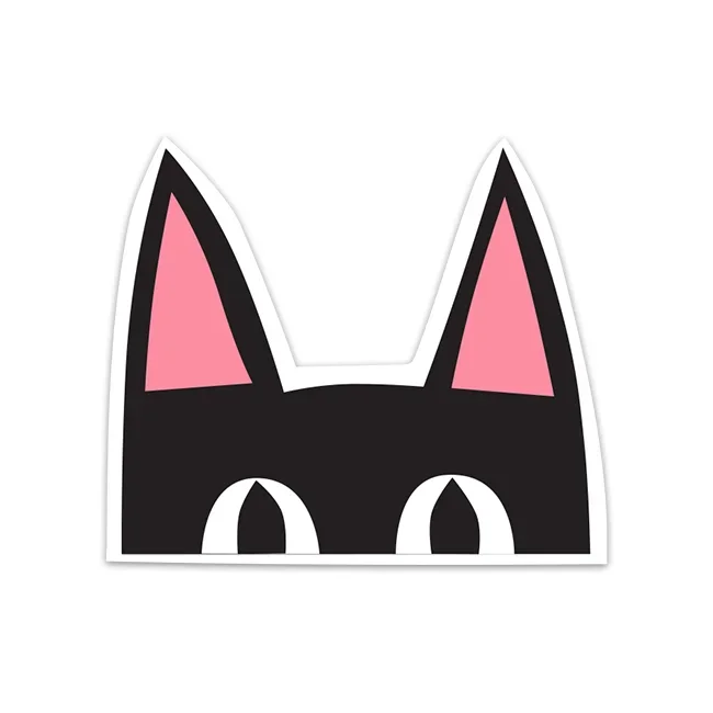 Sticker – Peeking Kitty