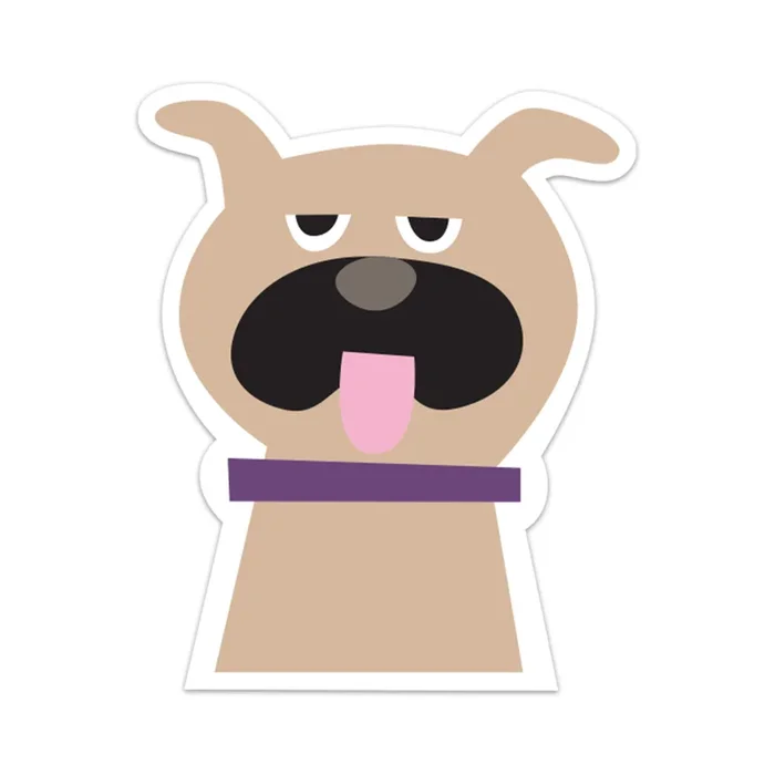 Sticker – Peeking Pug