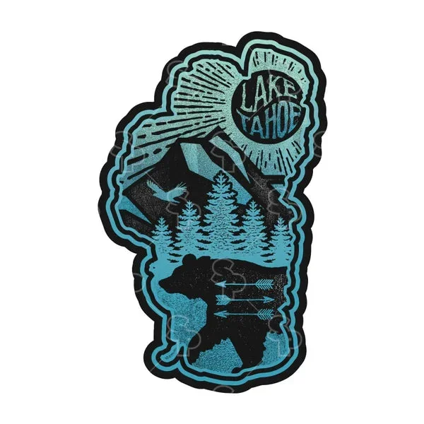 Sticker Pack Sticker SM-Lake Tahoe Outline Black : SM