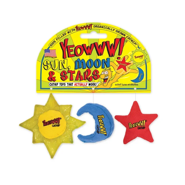 Sun, Moon & Stars Catnip Toys
