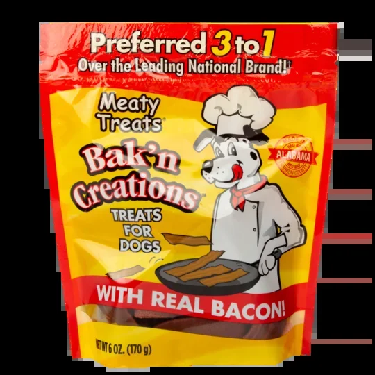 Sunshine Meaty Treats Bak’n Creations Bacon Dog Treats