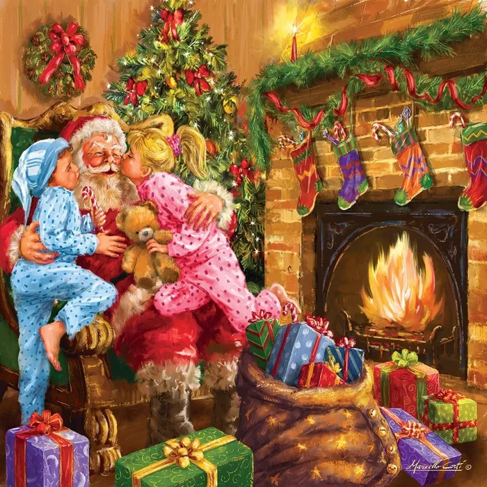 Sunsout – Puzzle Everyone Loves Santa