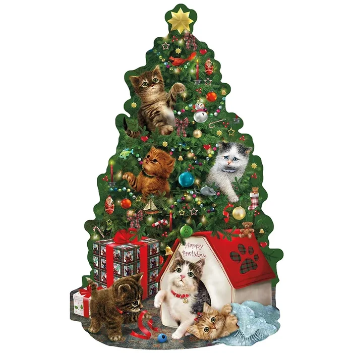 Sunsout – Puzzle Shaped Tree with Cat