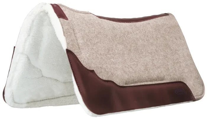 Synergy Contoured EVA Sport Foam Wool Saddle Pad, Merino Wool