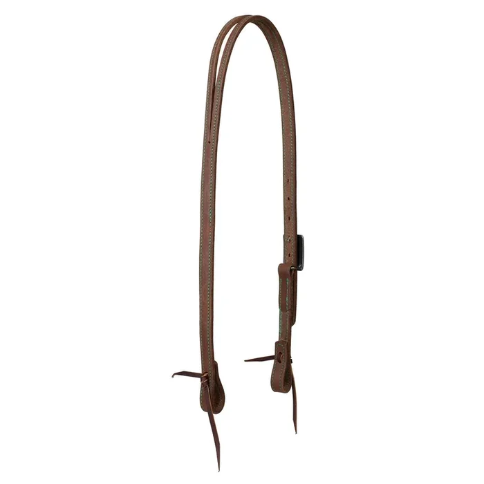 Synergy Harness Leather Headstall with Designer Hardware, 3/4″, Split Ear