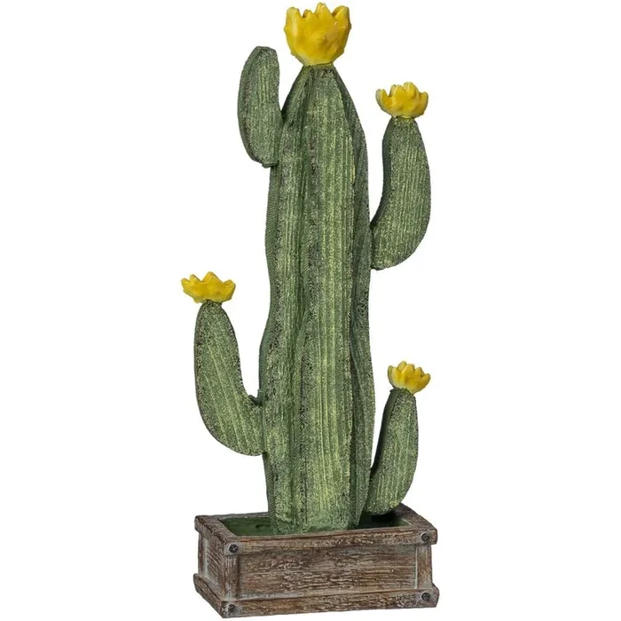 Tabletop Cactus with Yellow Blooms