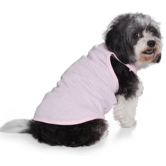 Talking Dog Club Tanky’s Tank Tops for Dogs and Cats (Pink)