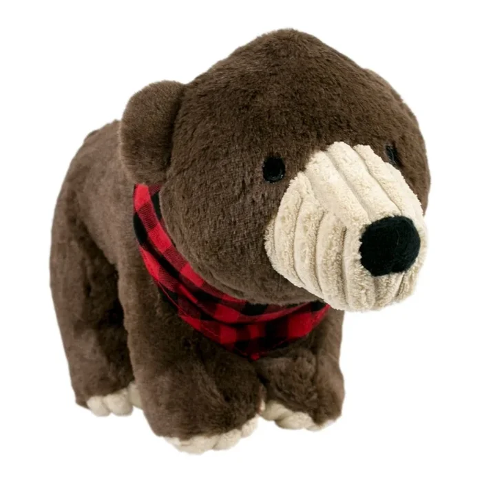 Tall Tails Crunch Bear Plush Dog Toy 11″