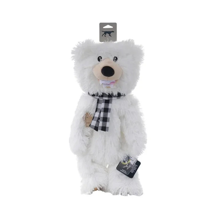 TALL TAILS Holiday Dog Toy Stuffless Rope Polar Bear 20″