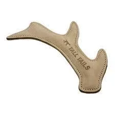 Tall Tails Natural Leather Antler Toy 11″
