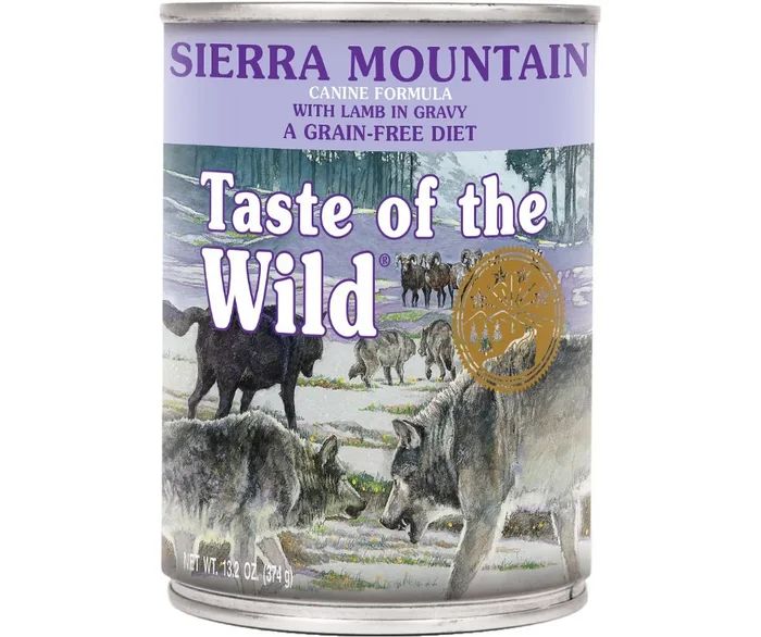 Taste of the Wild – All Breeds, Adult Dog Grain-Free Sierra Mountain Recipe Canned Dog Food