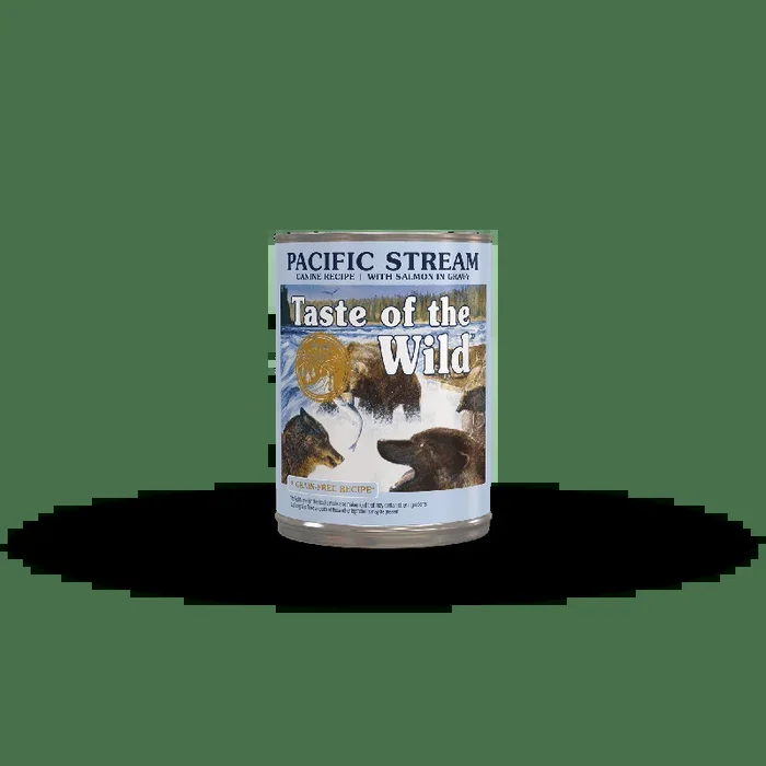 Taste of the Wild Pacific Stream Canine Recipe With Salmon in Gravy, Wet Dog Food, 13.2-oz Case of 12