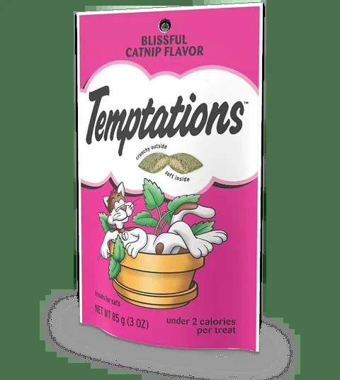 Temptations Blissful Catnip Flavor 3-oz, Cat Treat