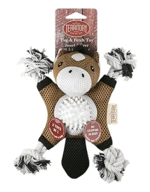TERRITORY 2 in 1 Dog Toy Horse