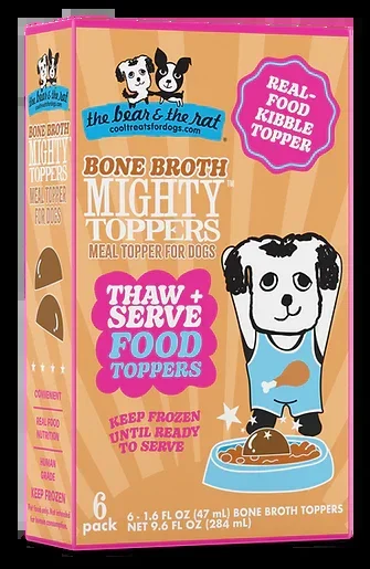 The Bear & The Rat Bone Broth Mighty Toppers for Dogs