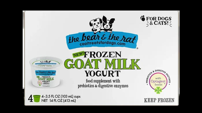 The Bear & The Rat Frozen Goat Milk Yogurt for Dogs & Cats