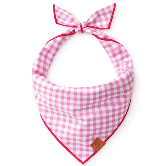 The Foggy Dog – Bandana Dog Valentines Gingham