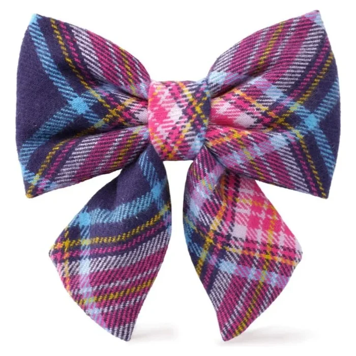The Foggy Dog – Camilla Plaid Flannel Lady Bow Tie