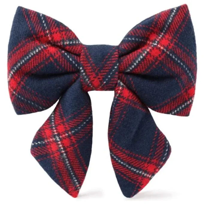 The Foggy Dog – Kingston Plaid Flannel Lady Bow Tie